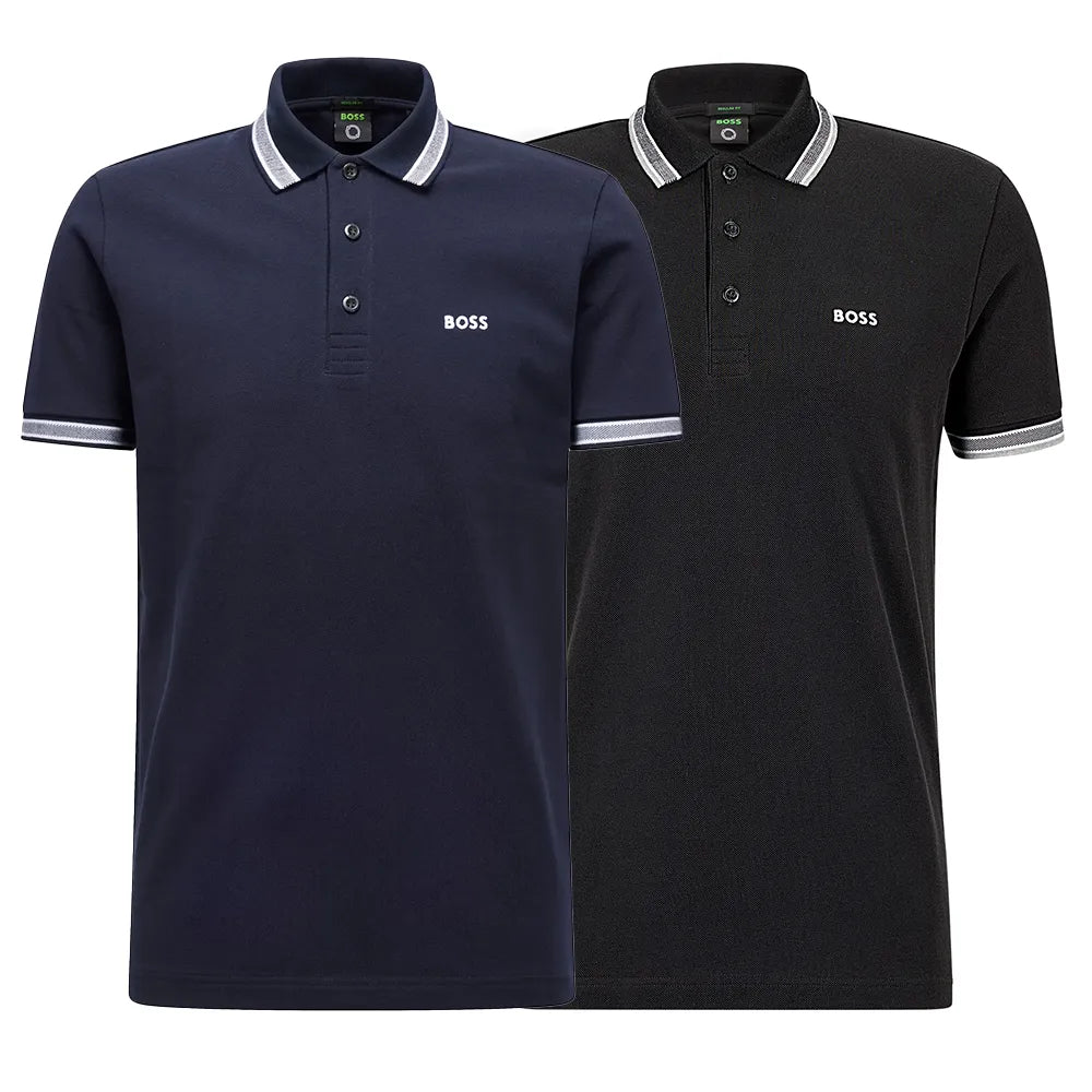 [KAUFEN SIE 1 ERHALTEN SIE 2] Kit 2 H. Boss Poloshirts